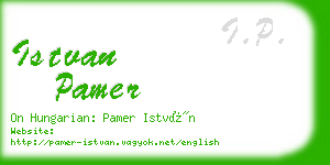 istvan pamer business card